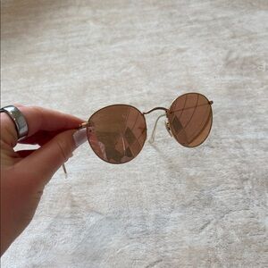Ray-Ban Gold Round Sunglasses